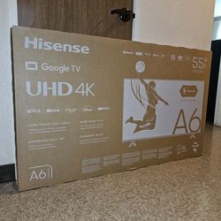 NEW! Hisense 55" 4K UHD Smart Google TV
