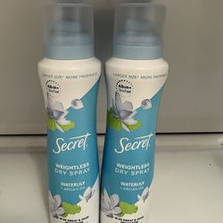 Secret deodorant Spray 2 for $10