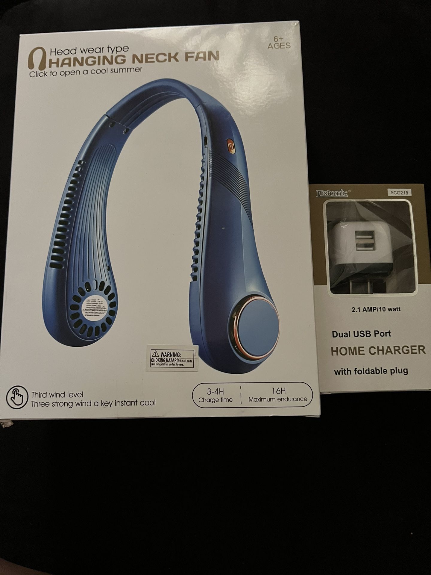 Hanging Neck Fan With free Home Charger
