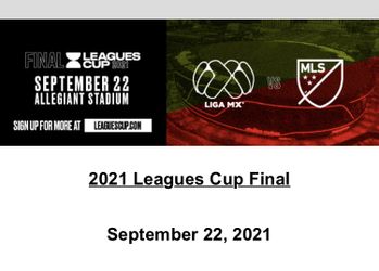 2021 Leagues Cup Final Las Vegas Allegiant Soccer 