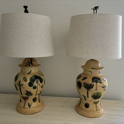 Hand-Painted Vintage Lamps