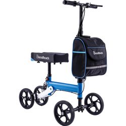 Open-Box New BlessReach Steerable Knee Scooter with 300 lbs Support - Blue Knee Walker Retail $99.00