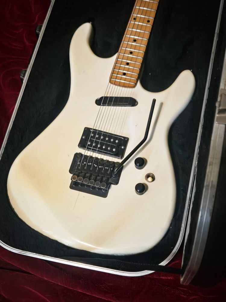 1980s? Kramer Vintage Floyd Rose Electric Guitar With Case