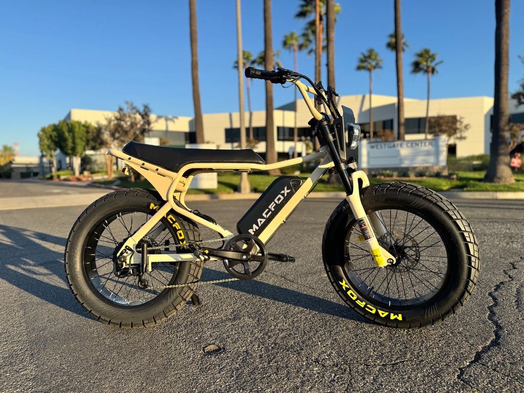 New Macfox X7 Electric Bike – $1,599, Beige! 