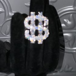 18 k Gold Plated Dollar Sign Ring 