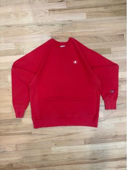 Champion red reverse weave sweater