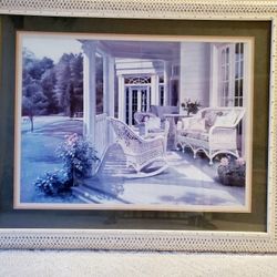 Large Ornate Picture Frame With Glass