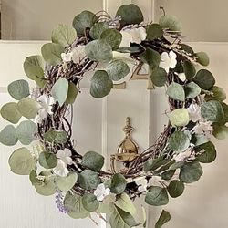 Gorgeous Summer /Year Round Eucalyptus Greenery Wreath