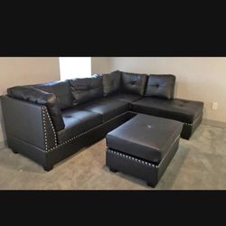 New Sectional + Ottoman 