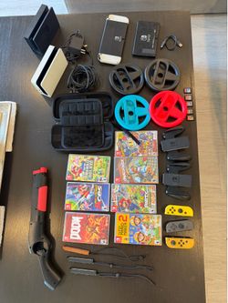 Nintendo Switch Bundle – 2 Consoles, 12 Games, 2 Docks, Accessories – Mario Kart, Mario Party & More
