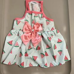 Medium Watermelon Summer Dog  Dress 