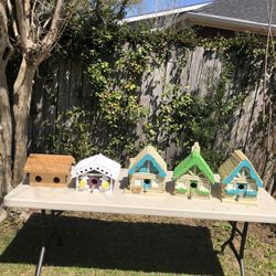 New Handmade Wood Birdhouses Only 25.00 Each 