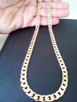 Gold Deep Plated Cuban Necklace Chain Jewelry