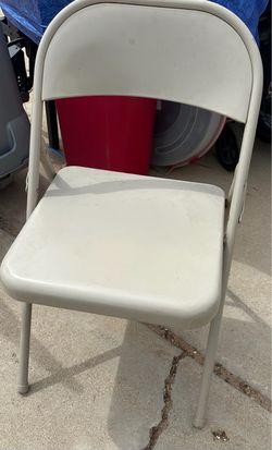 Folding metal chairs $10 a piece i have 4 take all for $30