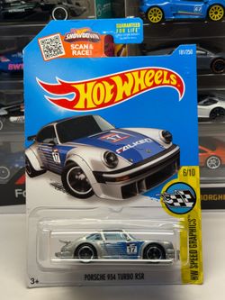 🇩🇪 HOT WHEELS 2015 - Silver Falken Tire Porsche 934 Turbo RSR - HW SPEED GRAPHICS 181/250 - 1:64
