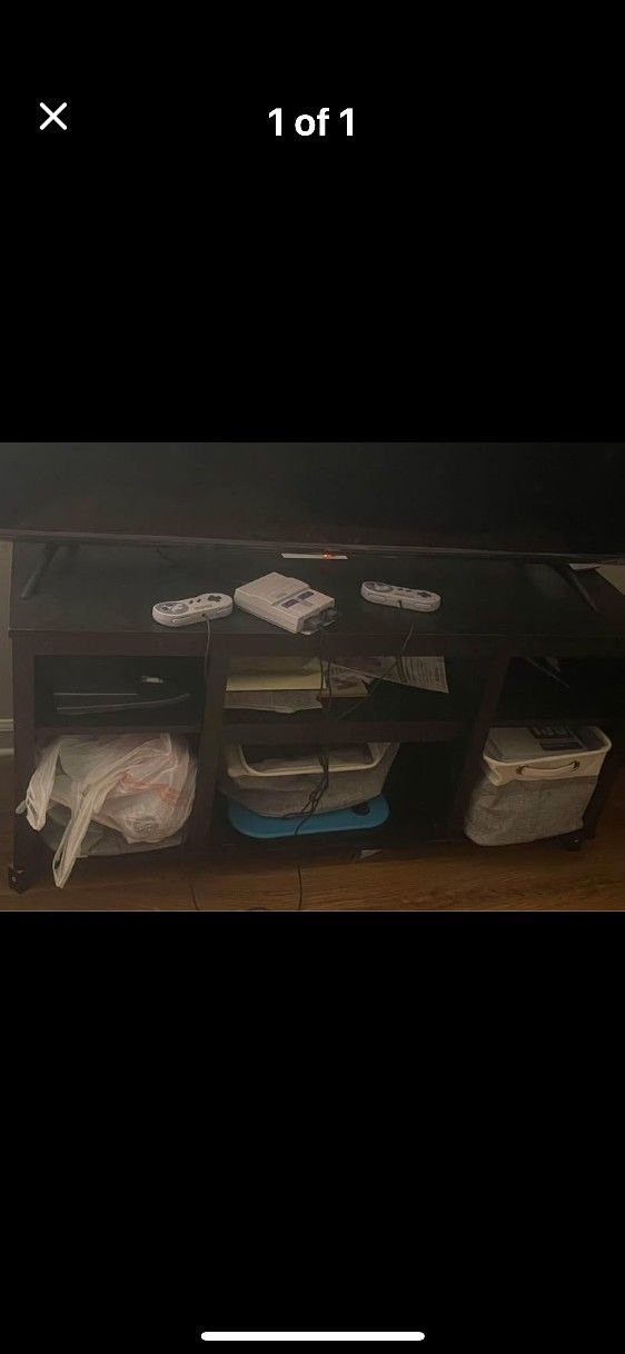 Just The Black TV stand
