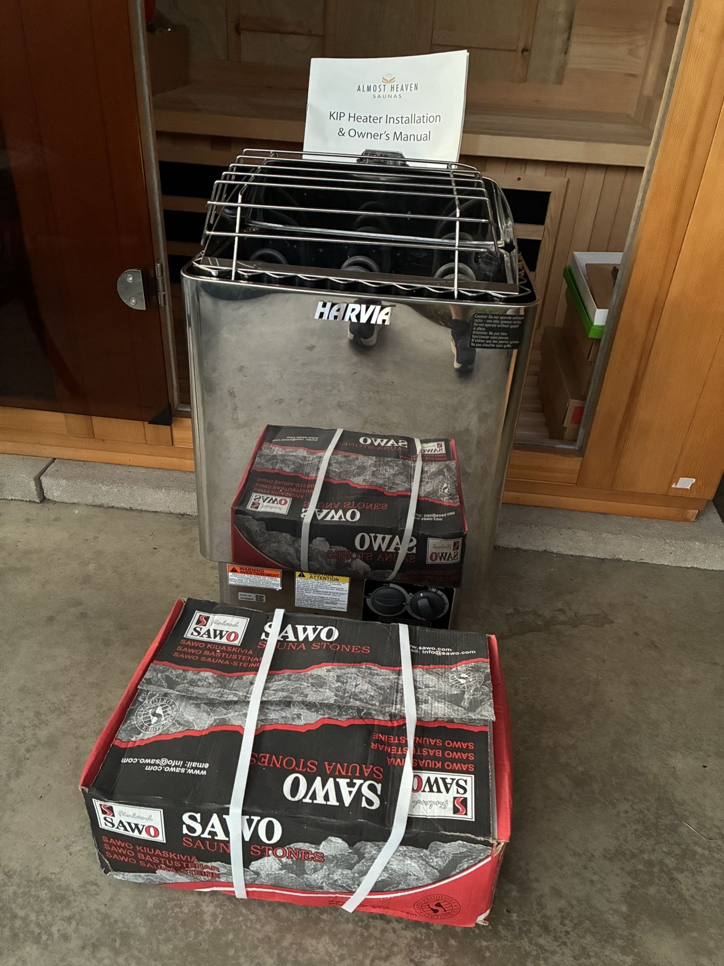 6K Harvia (KIP) Electric Sauna Heater w Rocks