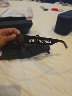 Brand new Balenciaga Sunglasses W, case