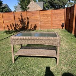Outdoor coffee table - 34”L x 19”W x 21”H