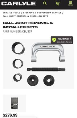 Ball joint remover & installer kit 