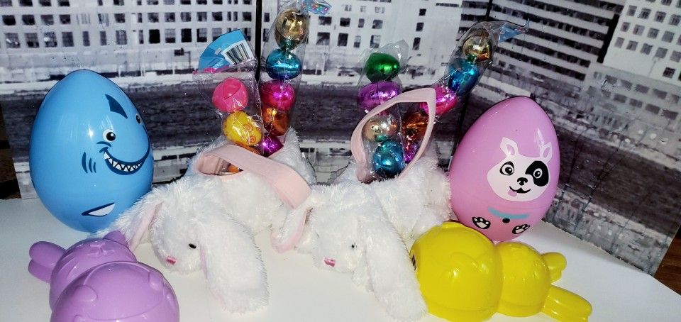 New Easter Baskets And Eggs