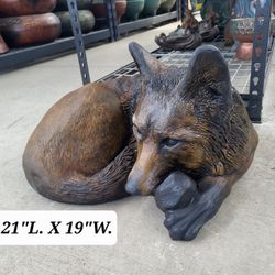 CONCRETE CEMENT WOLF STATUE 🐺 $160