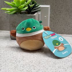 Squishmallows MallowMess Avery Duck Plush