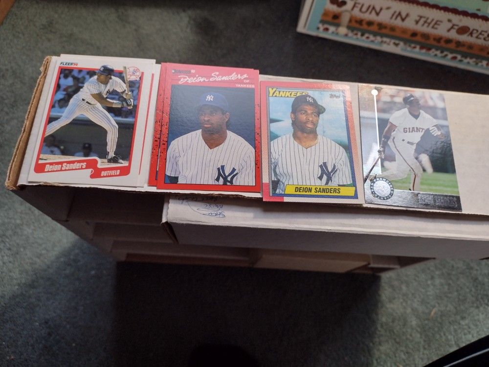 Baseball Deon Sanders Cards Baseball & Football Cards A Couple Duplicates A Bundle Of 17 Cards. Cash Porch Pickup Redmond l