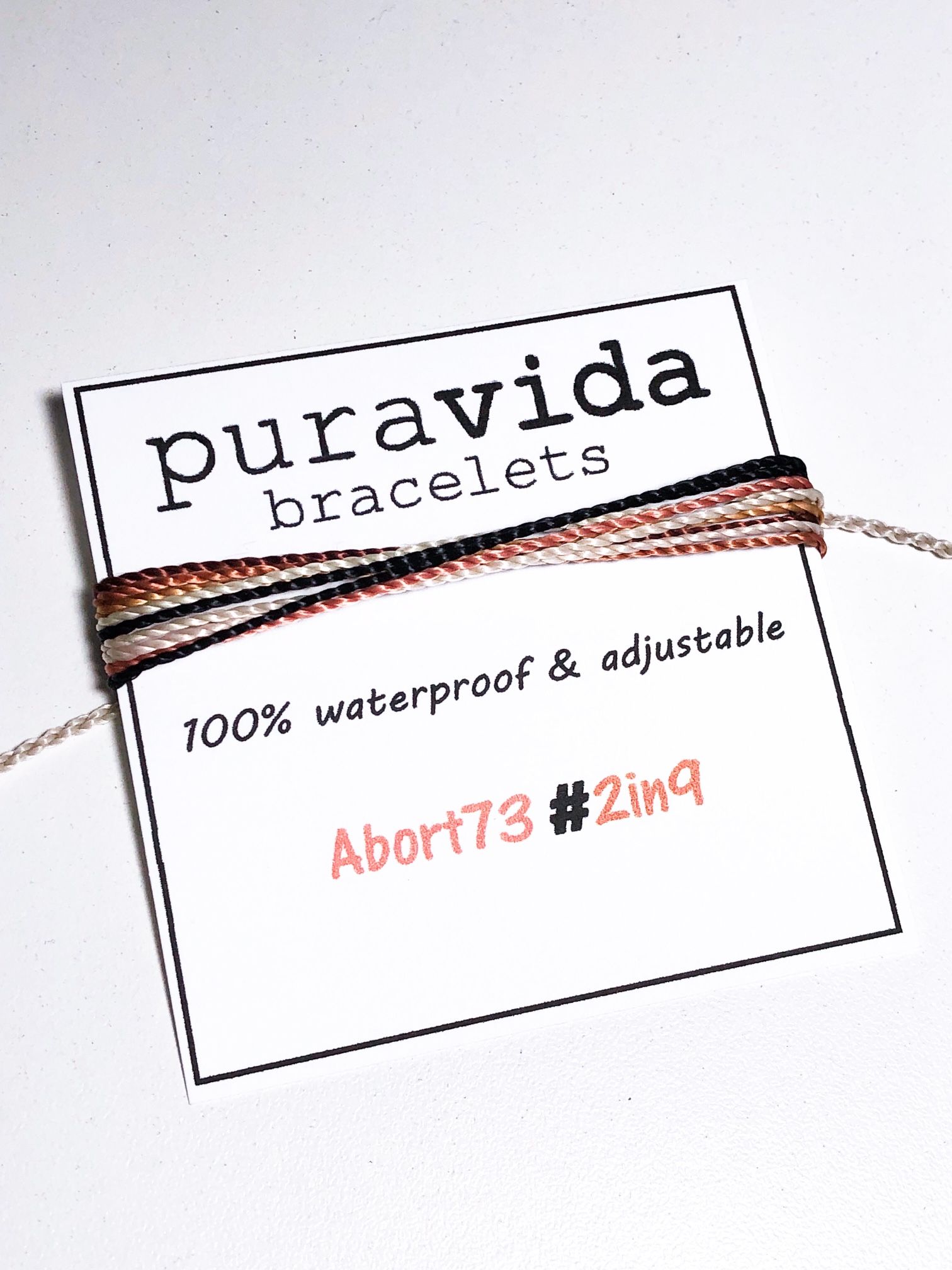Pura Vida Bracelet – Charity Abort73 #2in9