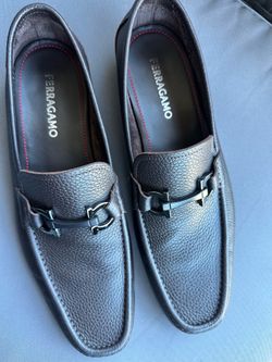 Ferragamo Gancini Black Leather Loafers Men’s Size 10 – Worn Twice