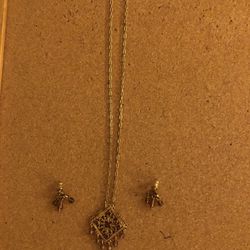 Vintage Necklace With Purple Stones