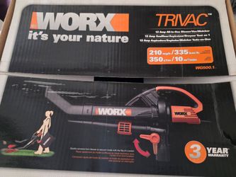 Worx 3 in 1 Leaf Blower/Vac/Mulcher
