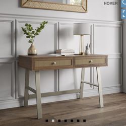 Thomasville desk Minden 48in Island Teak Writing Desk