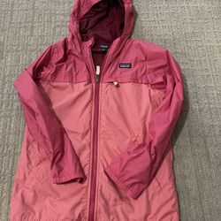 Patagonia Girl Rain Jacket With Lining Fleece 