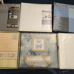 Scrapbooks 12 X 12 New Never Used - 6 Total
