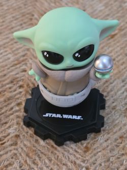 Hot Toys Star Wars Cosbi Grogu Mini Figure Mandalorian Bobblehead New Open Box
