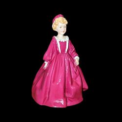 Royal Worcester Grandmothers Dress Figurine #3081 Red F.G. Doughty (2JK6413)