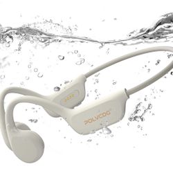 Swimming Headphones,IPX8 Waterproof Bone Conduction Headphones,32GB Memory Open Ear Headphones with Mic,Wireless Bluetooth Earphones Underwater Sport 