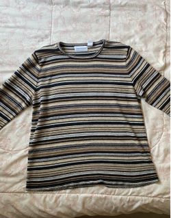 Vintage Alfred Dunner Striped Knit Top