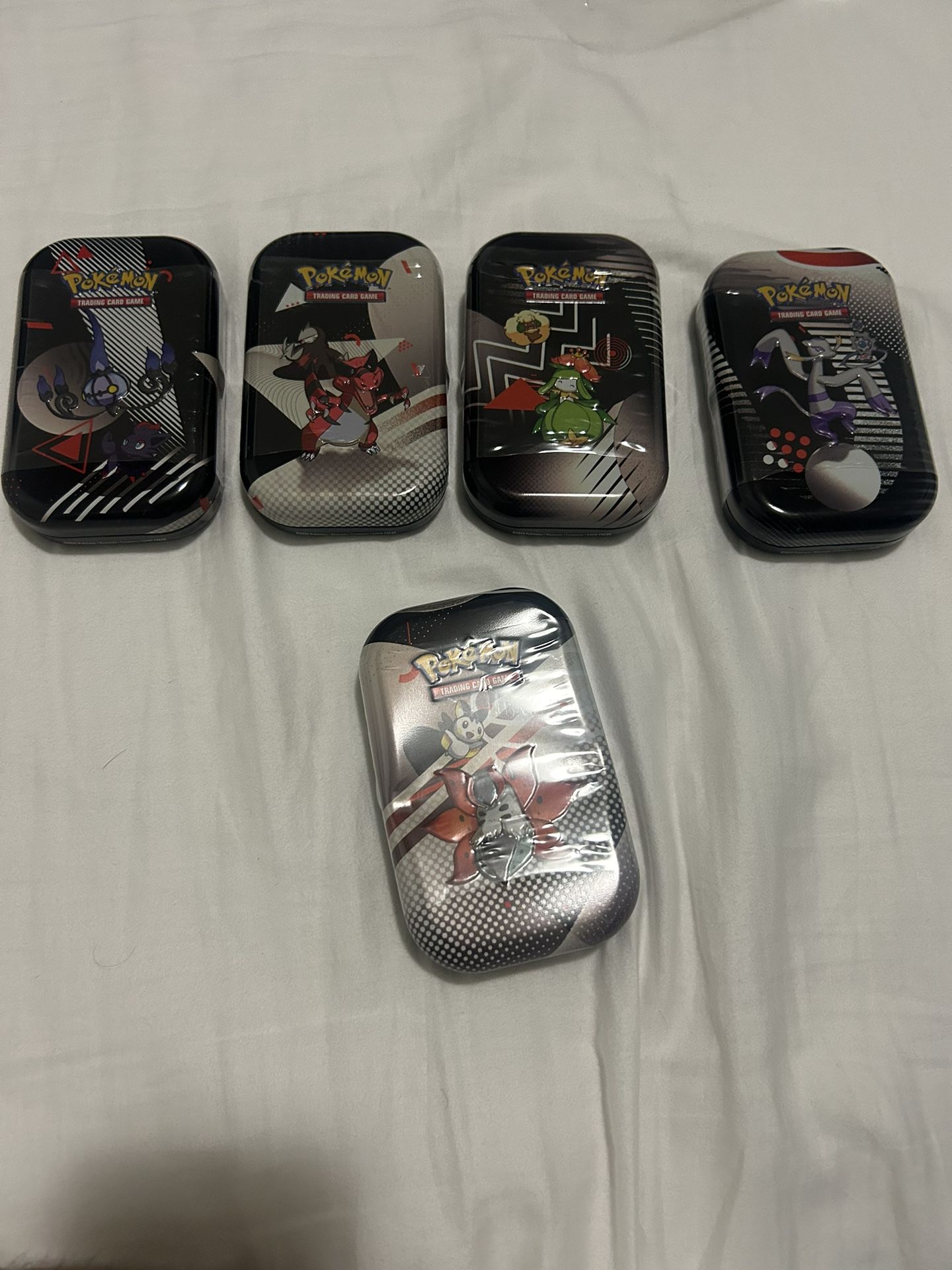 White Flare & Black Bolt Tins