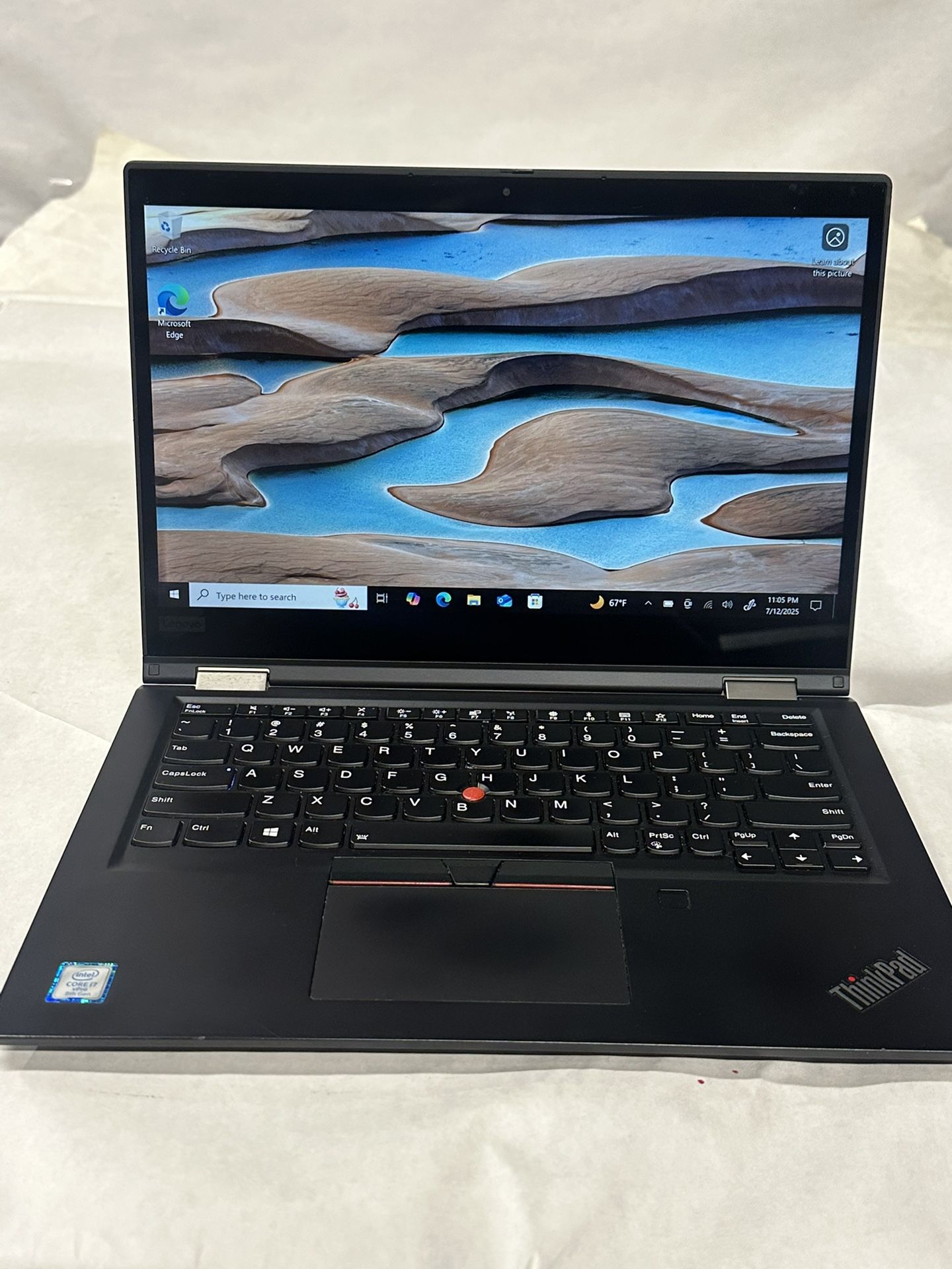 Laptop Lenovo X390 i7 8th Generation Good Condition Price is Firm Please Read Description Touch Screen