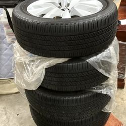 Set of Infiniti QX50 OEM 19" Rims 403005NA1A w/ Bridgestone Ecopia RFT Tires