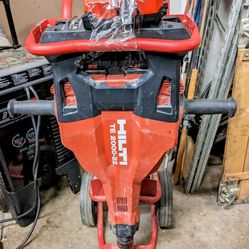 HILTI TE 2000-22 Cordless Breaker For Jack hammer 2 x Batteries Charger Dolly