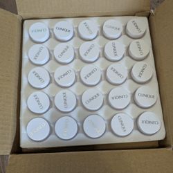 50x Clinique Dramming Jars Empty Pot Makeup Sample Plastic Small Container NEW