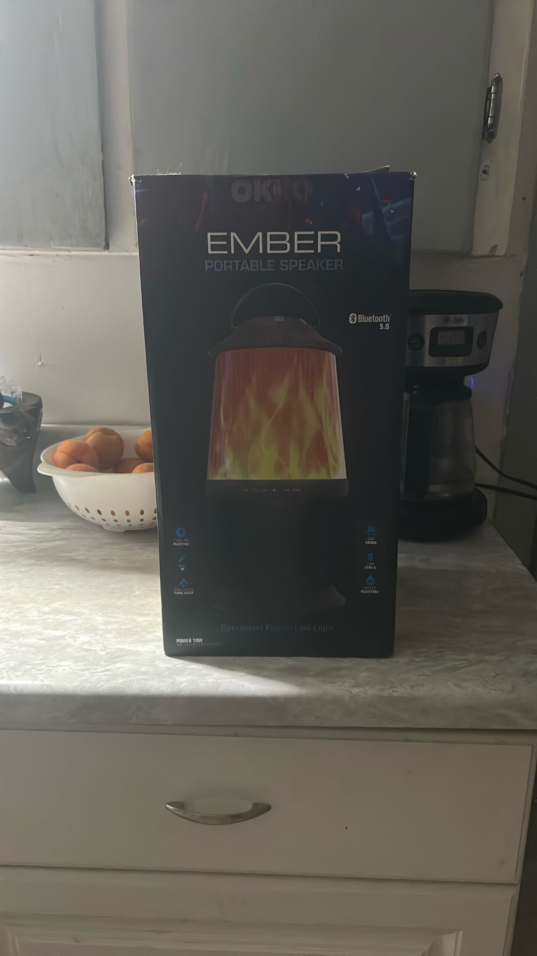 Ember Speaker Orange Campfire Color