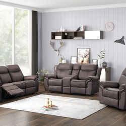 Recliner couch set 3 Pieces