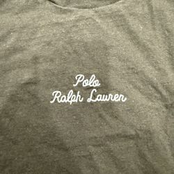 Polo ralph lauren logo embroidered chain stitch green tee tshirt