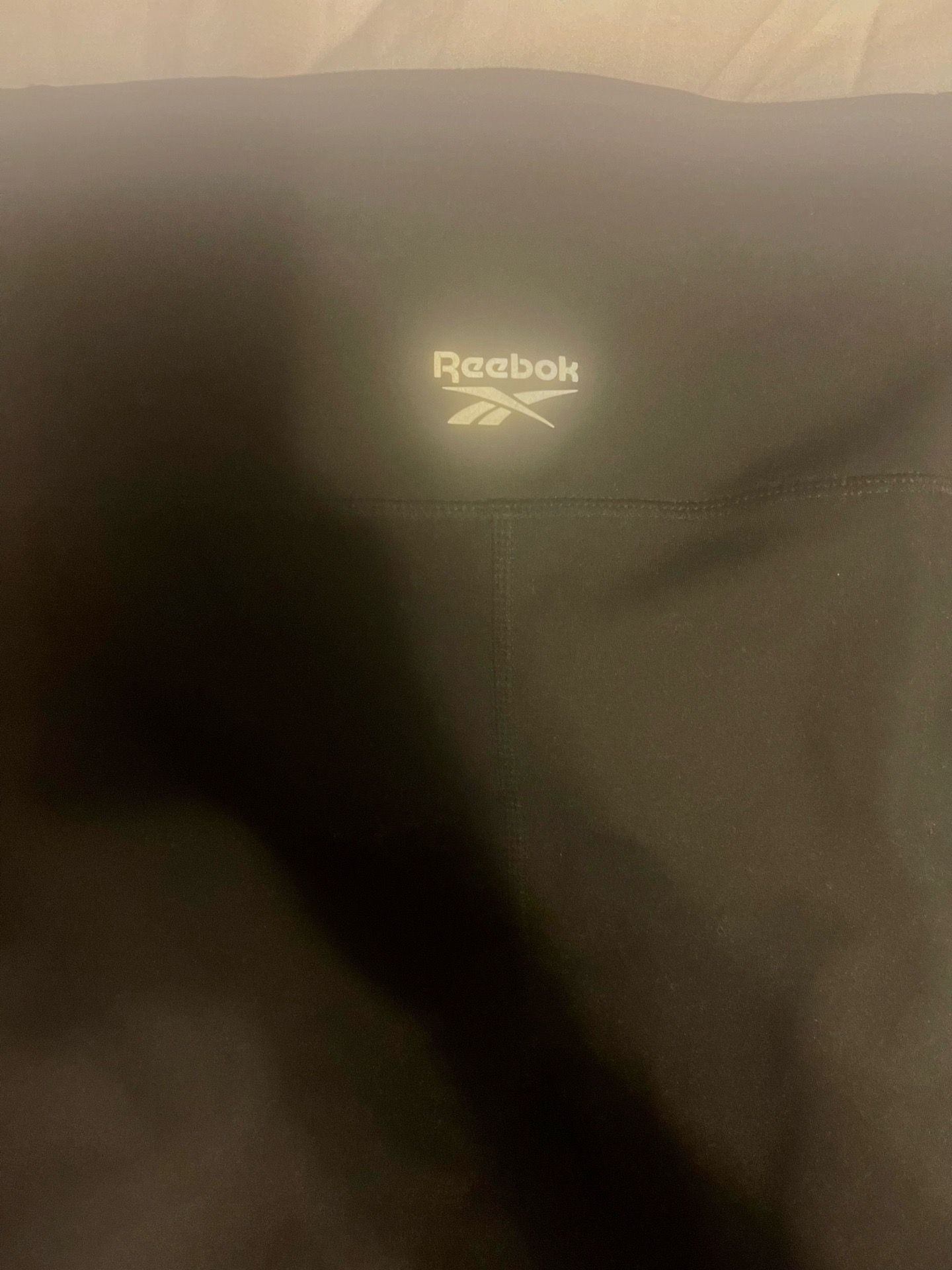 Reebok black leggings size large