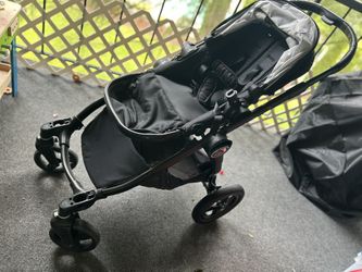 City Select Single To Double Eco Jet Black Stroller