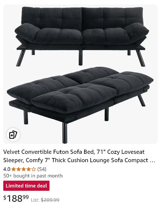 Very Comfy Easy To Assemble Adjustable Futon